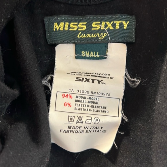 RARE Miss Sixty Luxury Rhinestone Beetle Tank - Picture 3 of 5